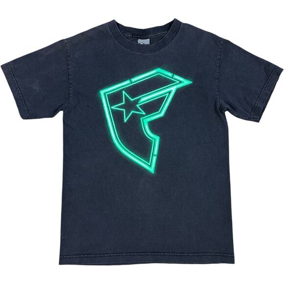 Famous Stars & Straps Y2K Vintage Neon Logo T-shirt - Picture 1 of 2